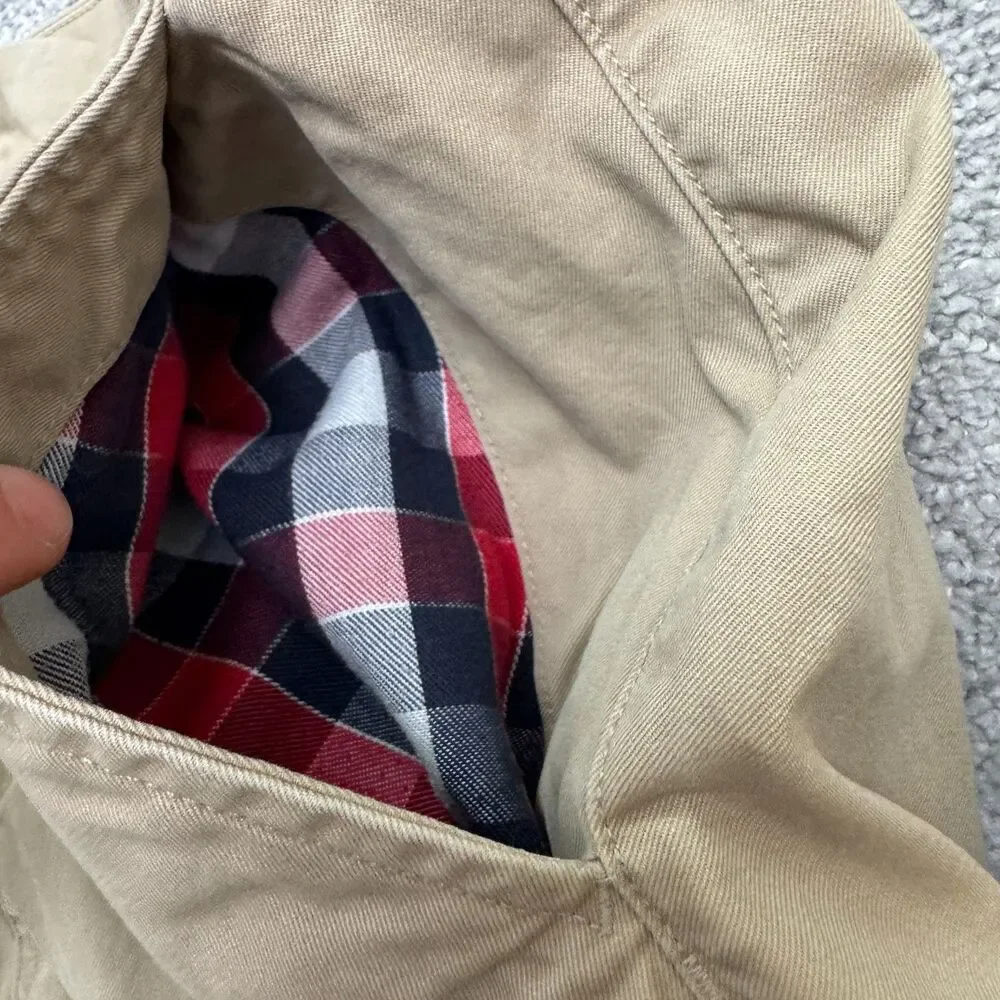 Bonobos Straight Leg Cotton Chino Pants Mens 35x34 Brown Khaki Flat Front Casual